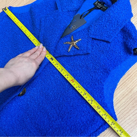 Bella Amore Italy made Black Vest Coat with Gold Star Pin, size S-XL - Picture 7 of 8